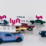 miniature uber and lyft cars