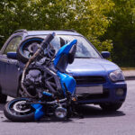 car and motorcycle accident
