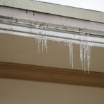icicles on a house gutter