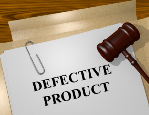 defective product file and gavel