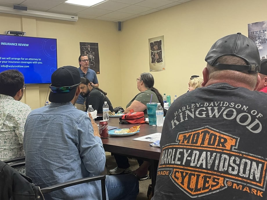 Wyly & Cook Sponsor Motorcycle Accident Scene Training Class