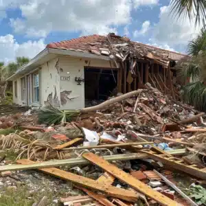 A damaged property in Florida