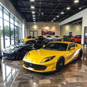 A car showroom in Texas.